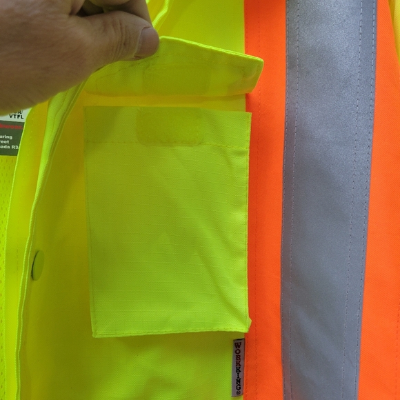 Work King Safety Rain Jacket Size Large - Picture 9 of 15